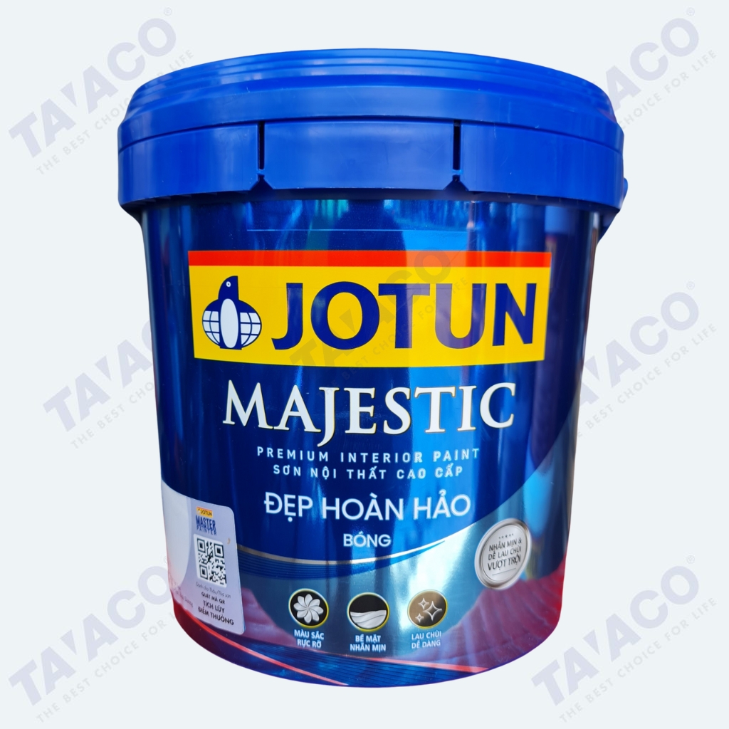 Sơn Jotun Majestic Bóng Chùi Rửa Vết bẩn