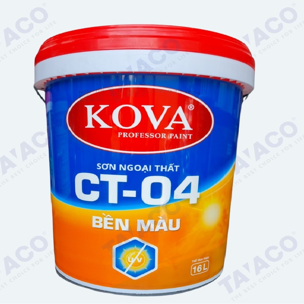 Sơn Kova CT04 Bền Màu Ngoài Trời Cao Cấp