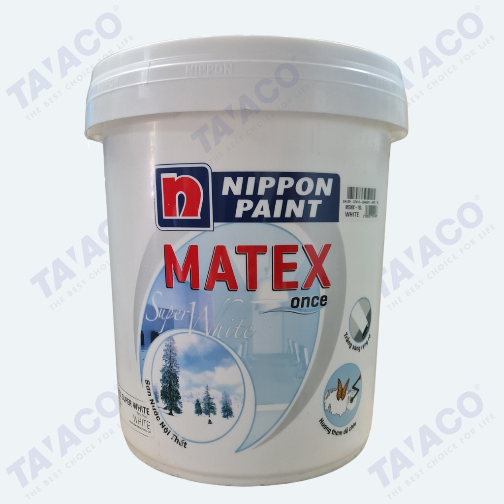 Sơn Nippon Matex Trắng Supper White 18L