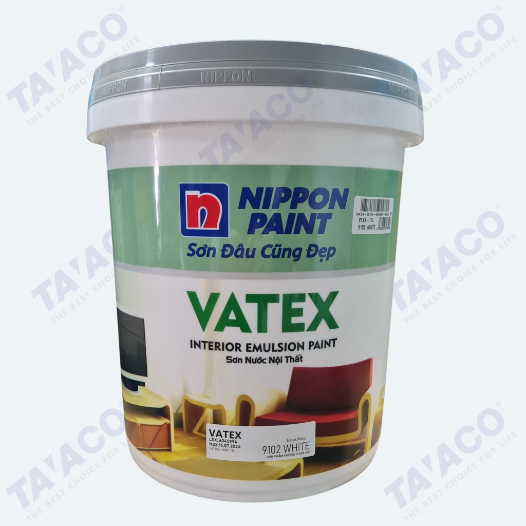 Sơn Nippon Vatex Trong Nhà Giá Rẻ 17L