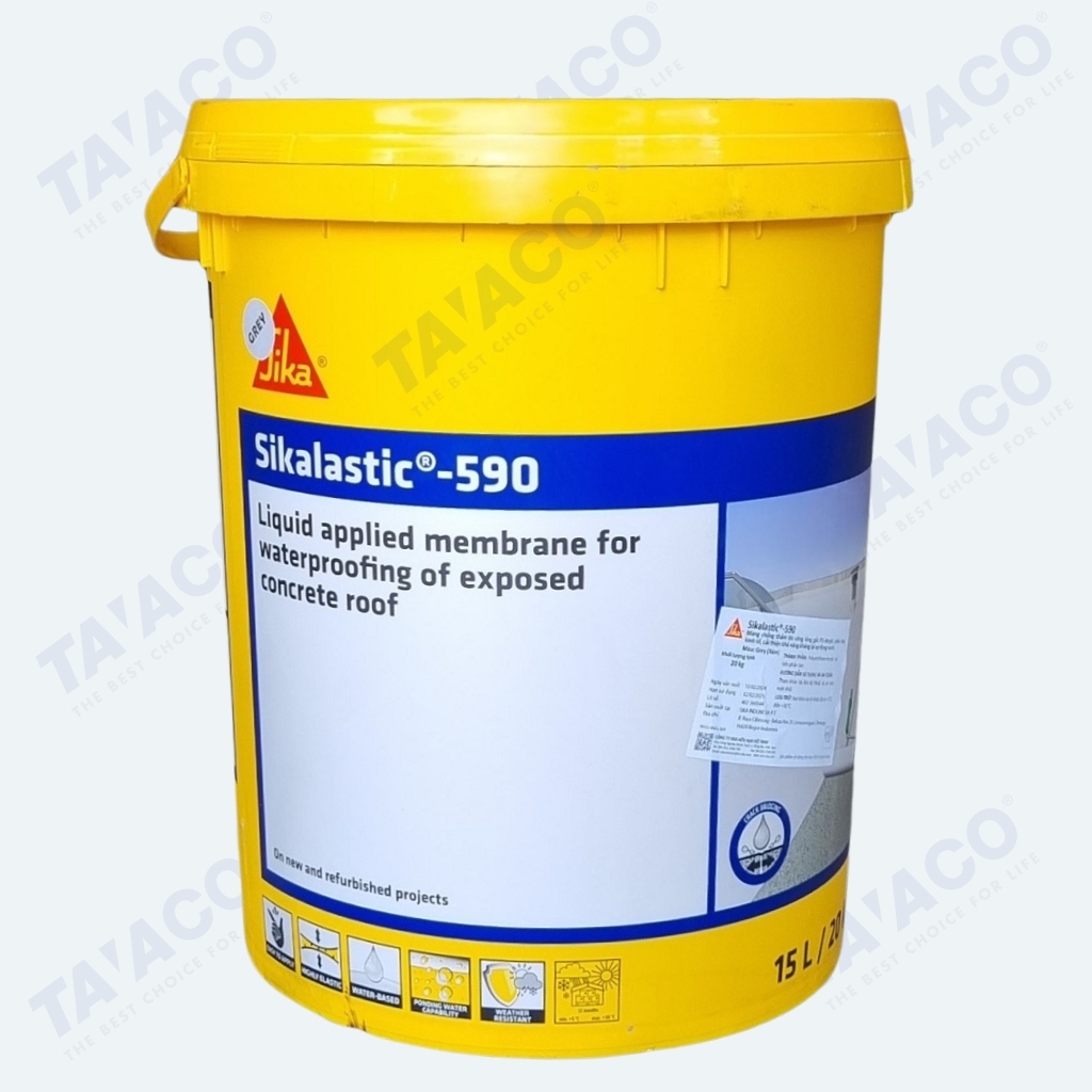 SikaLastic 590 Chống thấm Gốc Polyurethane Acrylic