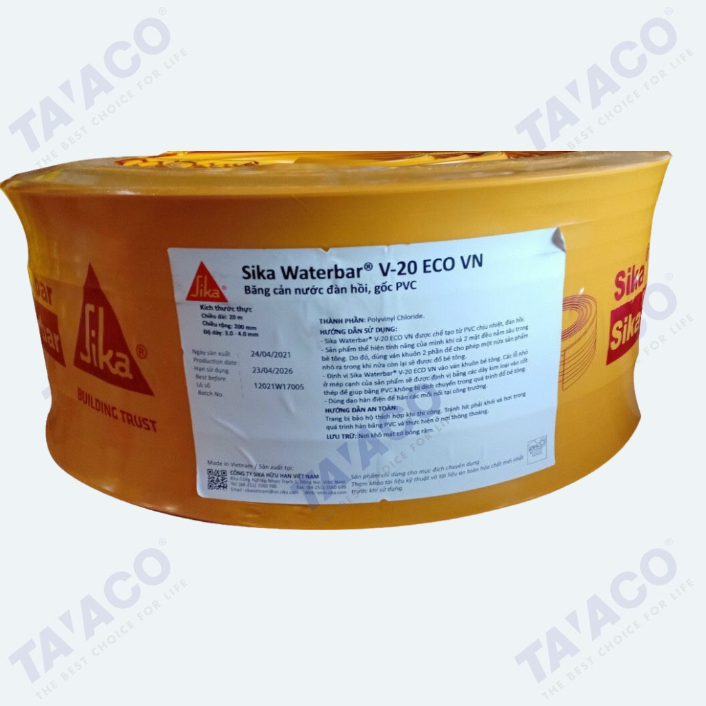 Băng Cản Nước Sika Waterbar V20