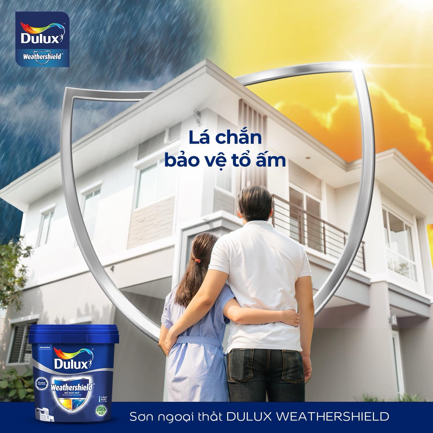 son dulux weathershield duoc vi nhu mot chiec ao giap vung chac
