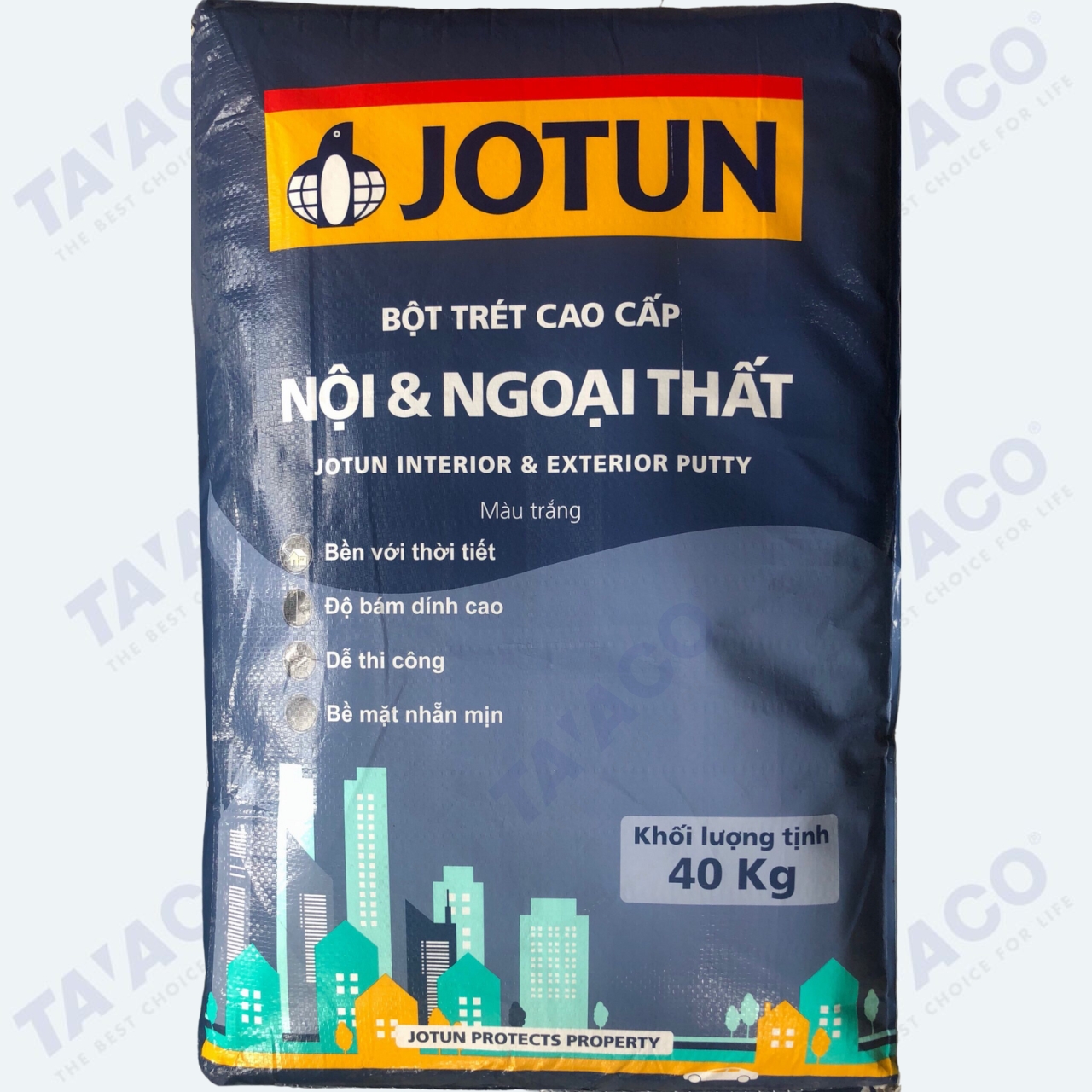 Bột Trét Tường Jotun Ngoại Thất 40kg
