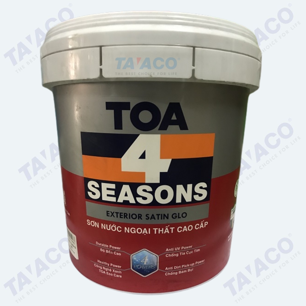 Sơn Toa 4 Seasons Satin Glo ngoại thất